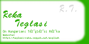 reka teglasi business card